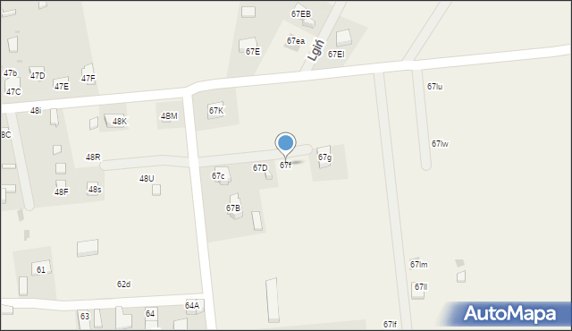 Lgiń, Lgiń, 67f, mapa Lgiń