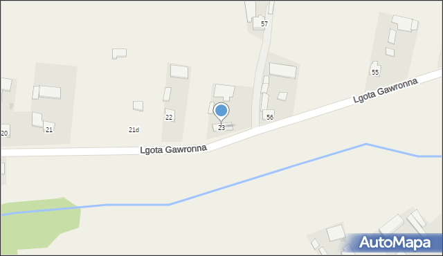 Lgota Gawronna, Lgota Gawronna, 23, mapa Lgota Gawronna
