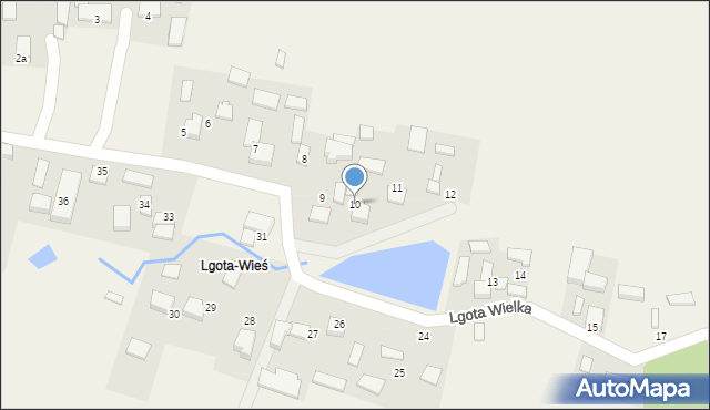 Lgota Wielka, Lgota Wielka, 10, mapa Lgota Wielka