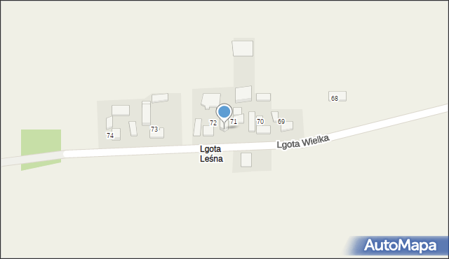 Lgota Wielka, Lgota Wielka, 72a, mapa Lgota Wielka