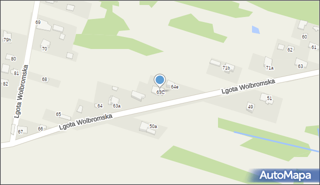 Lgota Wolbromska, Lgota Wolbromska, 63C, mapa Lgota Wolbromska