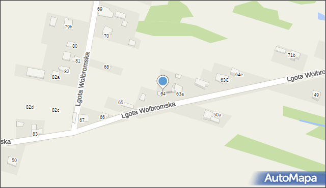 Lgota Wolbromska, Lgota Wolbromska, 64, mapa Lgota Wolbromska