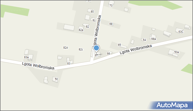 Lgota Wolbromska, Lgota Wolbromska, 67, mapa Lgota Wolbromska