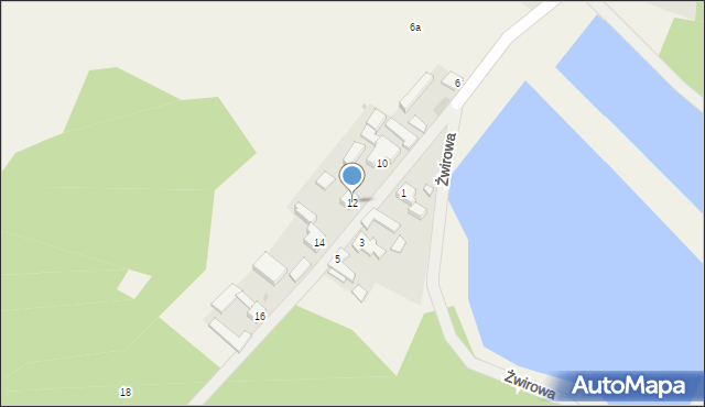 Zaborówiec, Lgińska, 12, mapa Zaborówiec