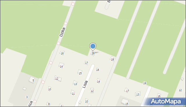 Adamów-Wieś, Lisia, 19, mapa Adamów-Wieś