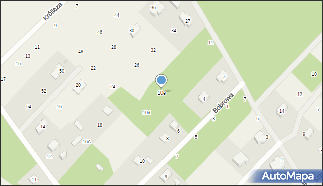 Adamowizna, Lisia, 10e, mapa Adamowizna