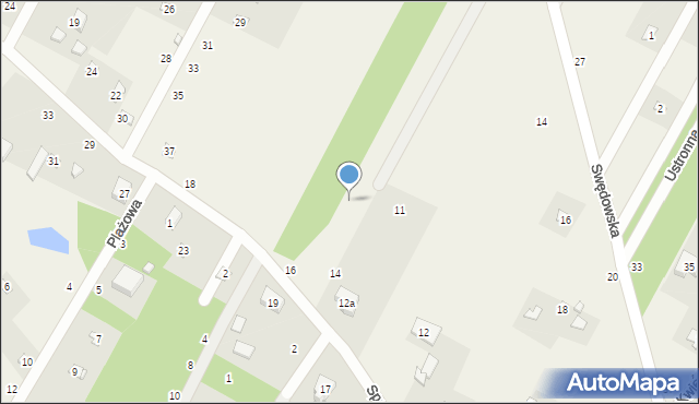 Anielin Swędowski, Lipowa, 16, mapa Anielin Swędowski