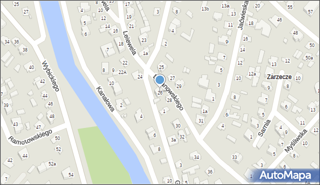 Augustów, Limanowskiego Bolesława, 26, mapa Augustów