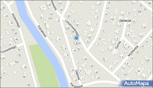 Augustów, Limanowskiego Bolesława, 30, mapa Augustów