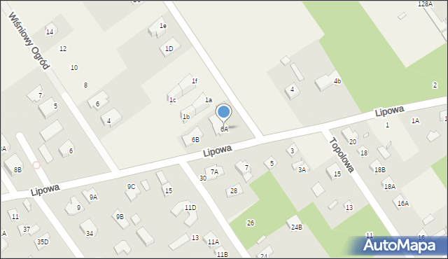 Bąkówka, Lipowa, 6A, mapa Bąkówka