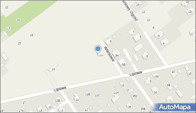 Bąkówka, Lipowa, 8d, mapa Bąkówka