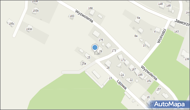 Balin, Lipowa, 27, mapa Balin