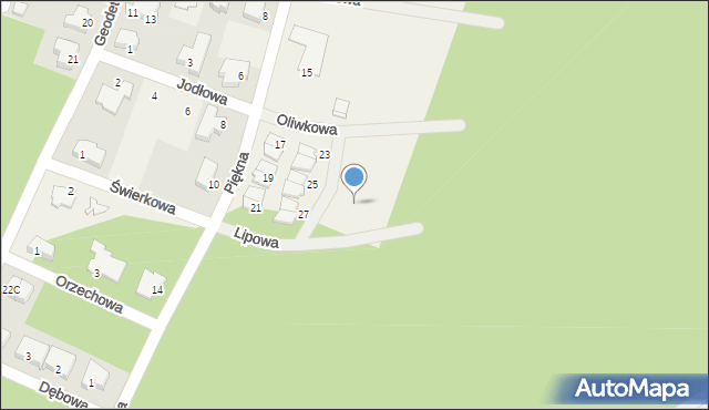 Baranów, Lipowa, 1, mapa Baranów