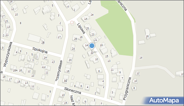Baranowo, Lipowa, 12, mapa Baranowo