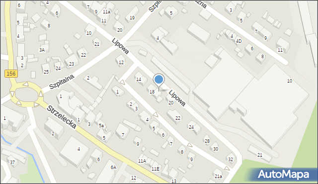 Barlinek, Lipowa, 18A, mapa Barlinek