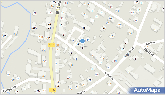 Barlinek, Lipowa, 5, mapa Barlinek