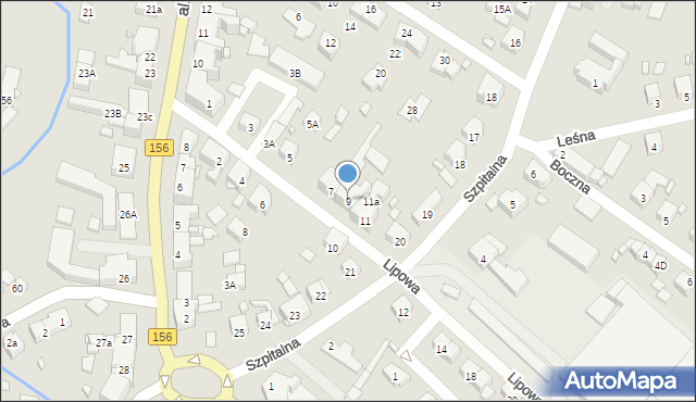 Barlinek, Lipowa, 9, mapa Barlinek