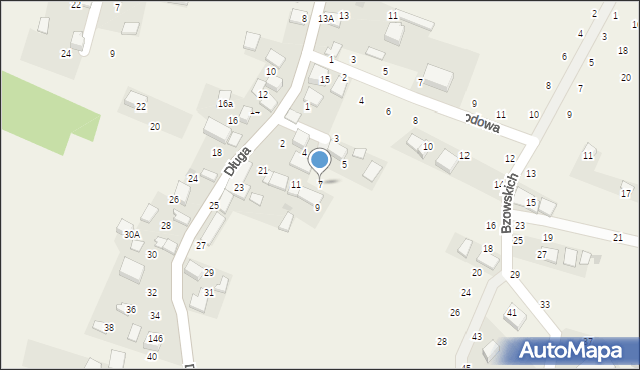 Będkowice, Lisowska, 7, mapa Będkowice