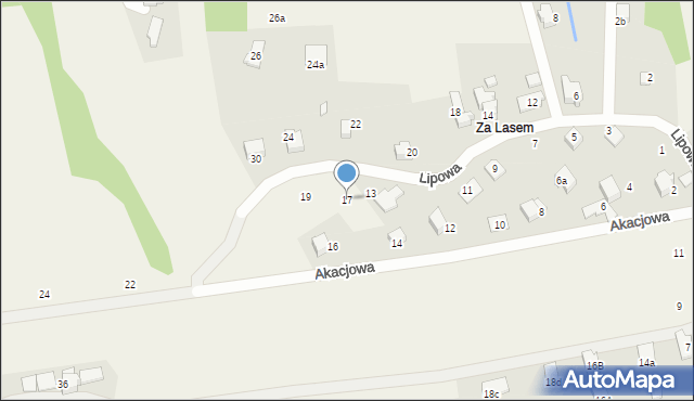 Bestwina, Lipowa, 17, mapa Bestwina