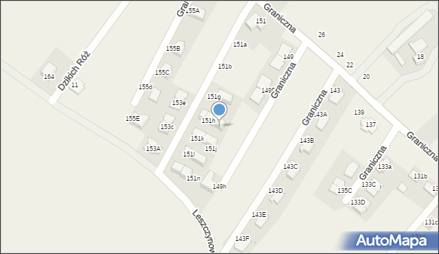 Bibice, Lipowa, 151i, mapa Bibice