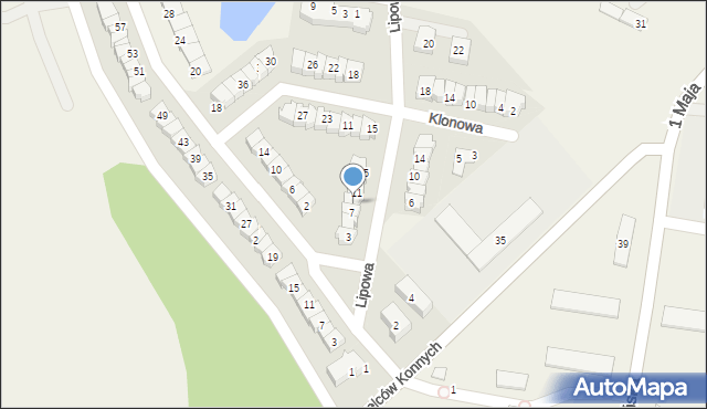 Biedrusko, Lipowa, 9, mapa Biedrusko