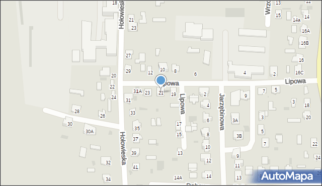 Bielsk Podlaski, Lipowa, 21, mapa Bielsk Podlaski