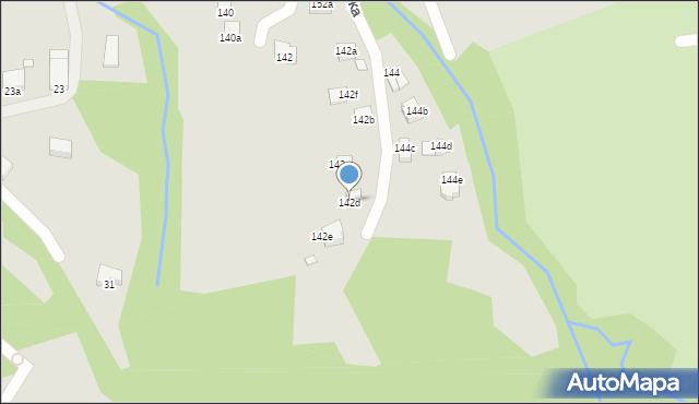 Bielsko-Biała, Lipnicka, 142d, mapa Bielsko-Białej