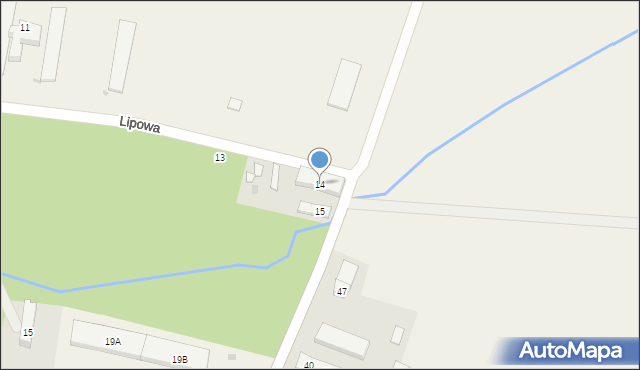 Biestrzykowice, Lipowa, 14, mapa Biestrzykowice