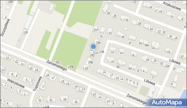 Bilcza, Liliowa, 27a, mapa Bilcza