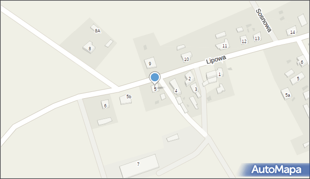 Bobrówko, Lipowa, 5, mapa Bobrówko