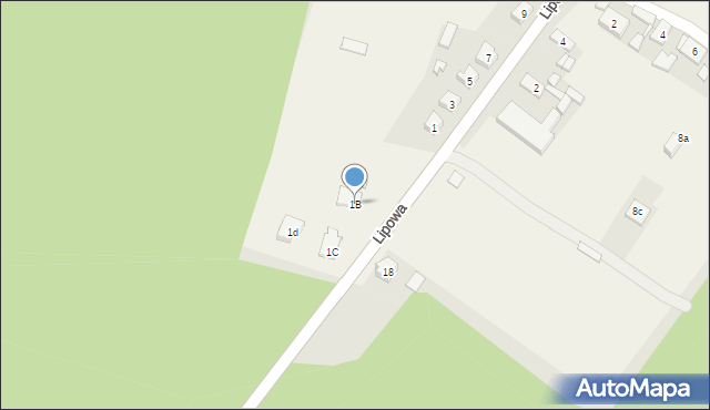 Bobrowniki, Lipowa, 1B, mapa Bobrowniki