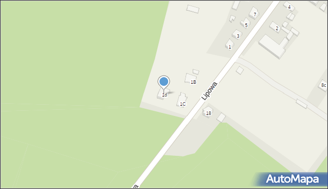 Bobrowniki, Lipowa, 1d, mapa Bobrowniki