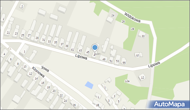 Bobrowniki, Lipowa, 47, mapa Bobrowniki