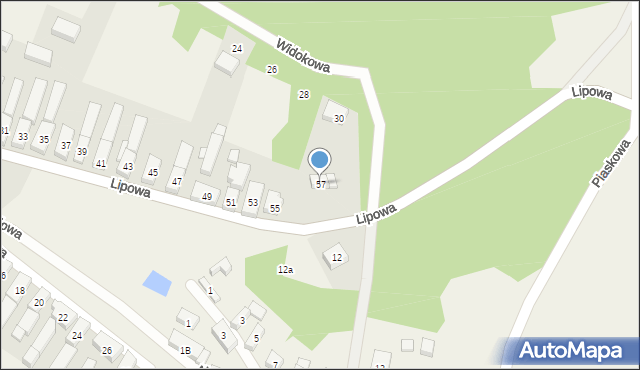 Bobrowniki, Lipowa, 57, mapa Bobrowniki