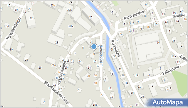 Bogatynia, Listopadowa, 6, mapa Bogatynia