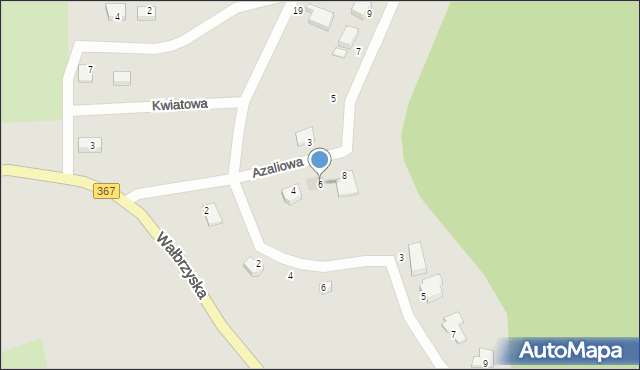 Boguszów-Gorce, Lipowa, 6, mapa Boguszów-Gorce