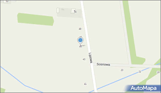 Bojmie, Lipowa, 45, mapa Bojmie