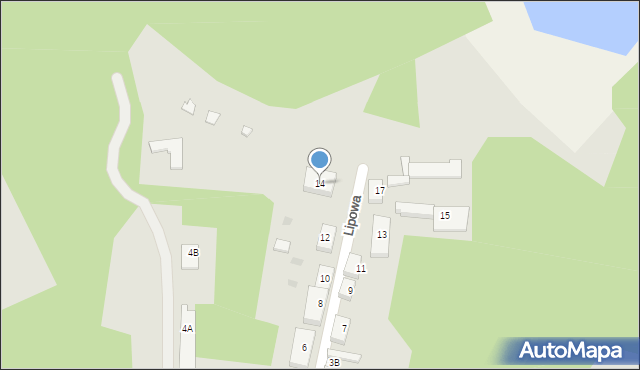 Borne Sulinowo, Lipowa, 14, mapa Borne Sulinowo