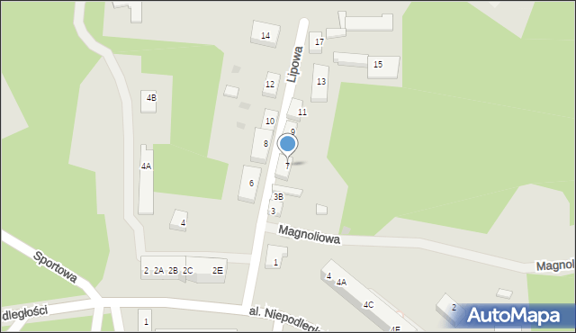 Borne Sulinowo, Lipowa, 7, mapa Borne Sulinowo