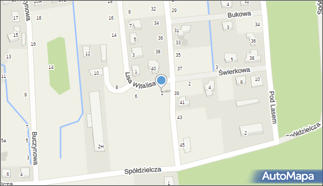 Borówiec, Lisa Witalisa, 2, mapa Borówiec