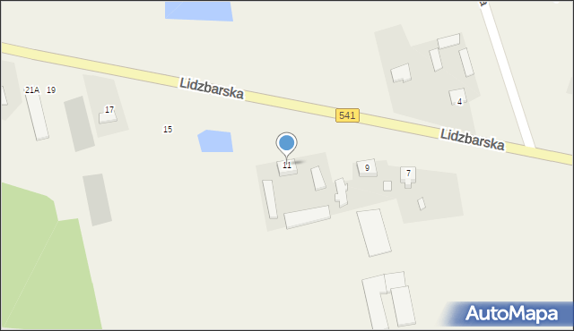 Brudnice, Lidzbarska, 11, mapa Brudnice