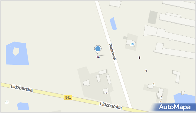 Brudnice, Lidzbarska, 4a, mapa Brudnice