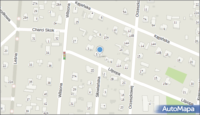 Brwinów, Lilpopa Stanisława, 5A, mapa Brwinów