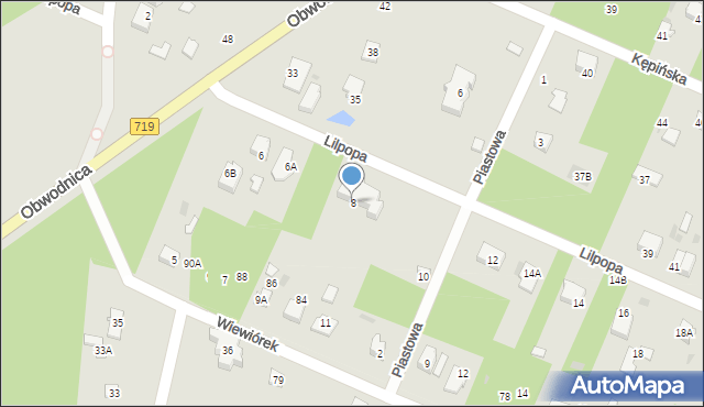 Brwinów, Lilpopa Stanisława, 8, mapa Brwinów