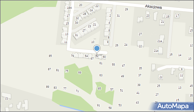 Brzozówka, Lipowa, 62, mapa Brzozówka