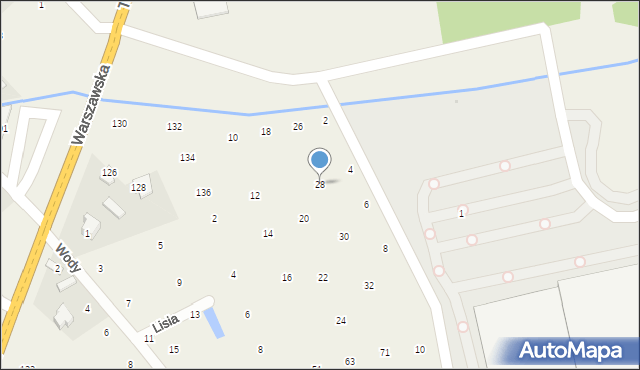 Brzozówka, Lisia, 28, mapa Brzozówka