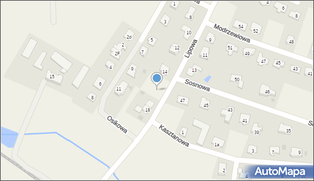 Brzozówka, Lipowa, 16, mapa Brzozówka