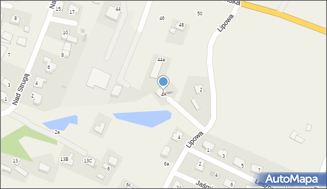 Brzozówka, Lipowa, 4A, mapa Brzozówka