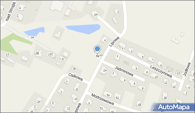 Brzozówka, Lipowa, 6a, mapa Brzozówka