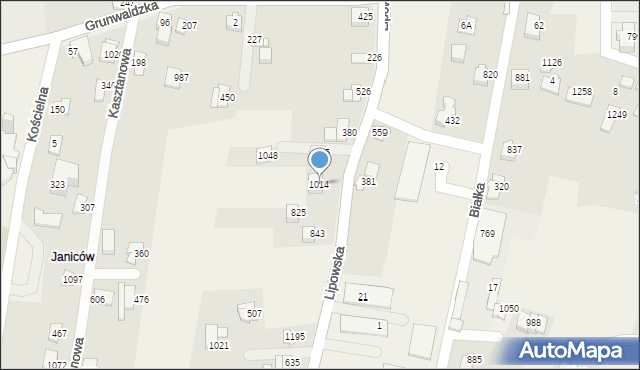 Buczkowice, Lipowska, 1014, mapa Buczkowice